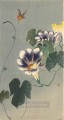 avispas y mantis religiosa Ohara Koson decoración floral